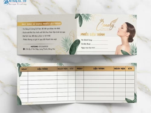 Thẻ liệu trình spa