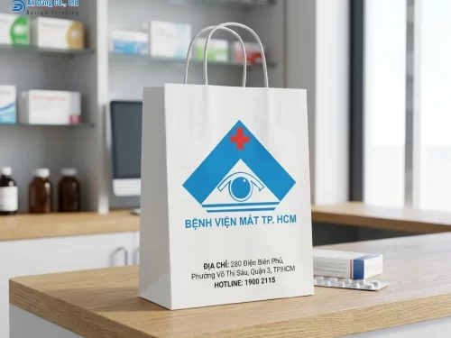 Túi giấy đựng thuốc tây cho bệnh viện Mắt TP.HCM