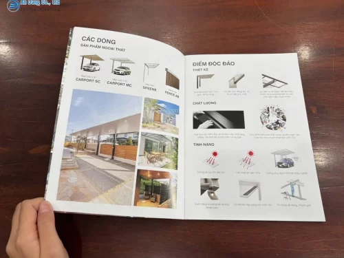 Mẫu catalogue A5 giới thiệu sản phẩm ngoại thất