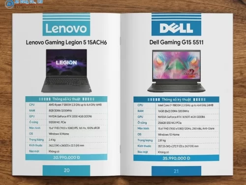 Catalogue trình bày bố cục rõ ràng, hình ảnh sắc nét