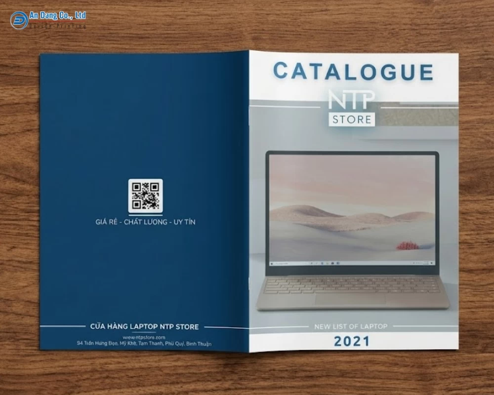 Mẫu catalogue laptop của cửa hàng laptop NTP Store