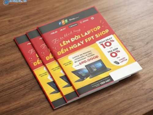Mẫu catalogue giới thiệu laptop của cửa hàng FPT