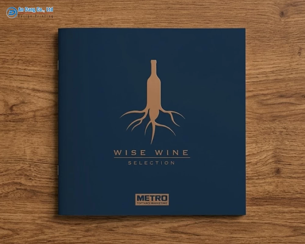 Mẫu catalogue rượu tinh tế, ấn tượng
