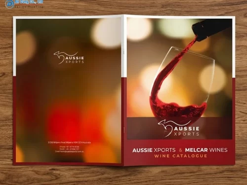 Mẫu catalogue rượu vang đẹp mắt