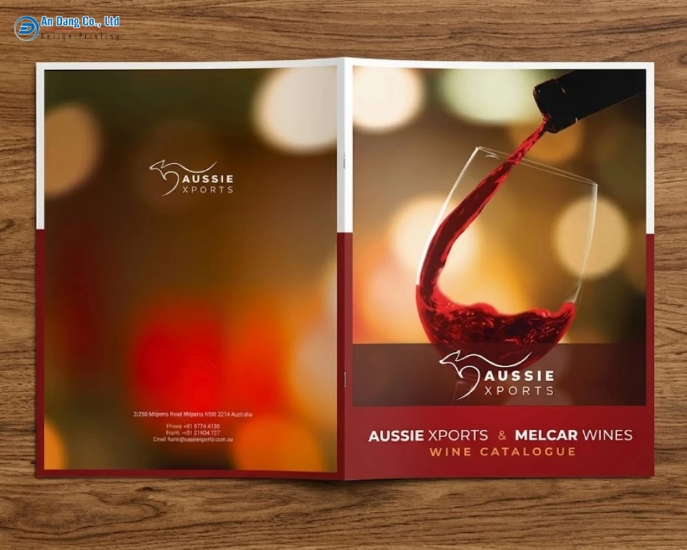 Mẫu catalogue rượu vang đẹp mắt
