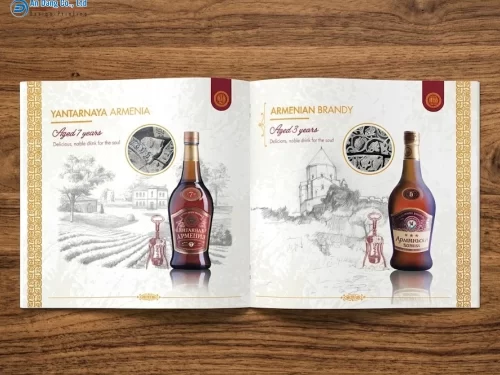 Mẫu catalogue rượu sang trọng, ấn tượng