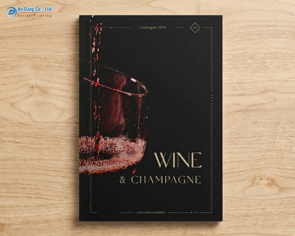 Mẫu catalogue rượu đẳng cấp giúp nâng tầm thương hiệu Annam Gourmet