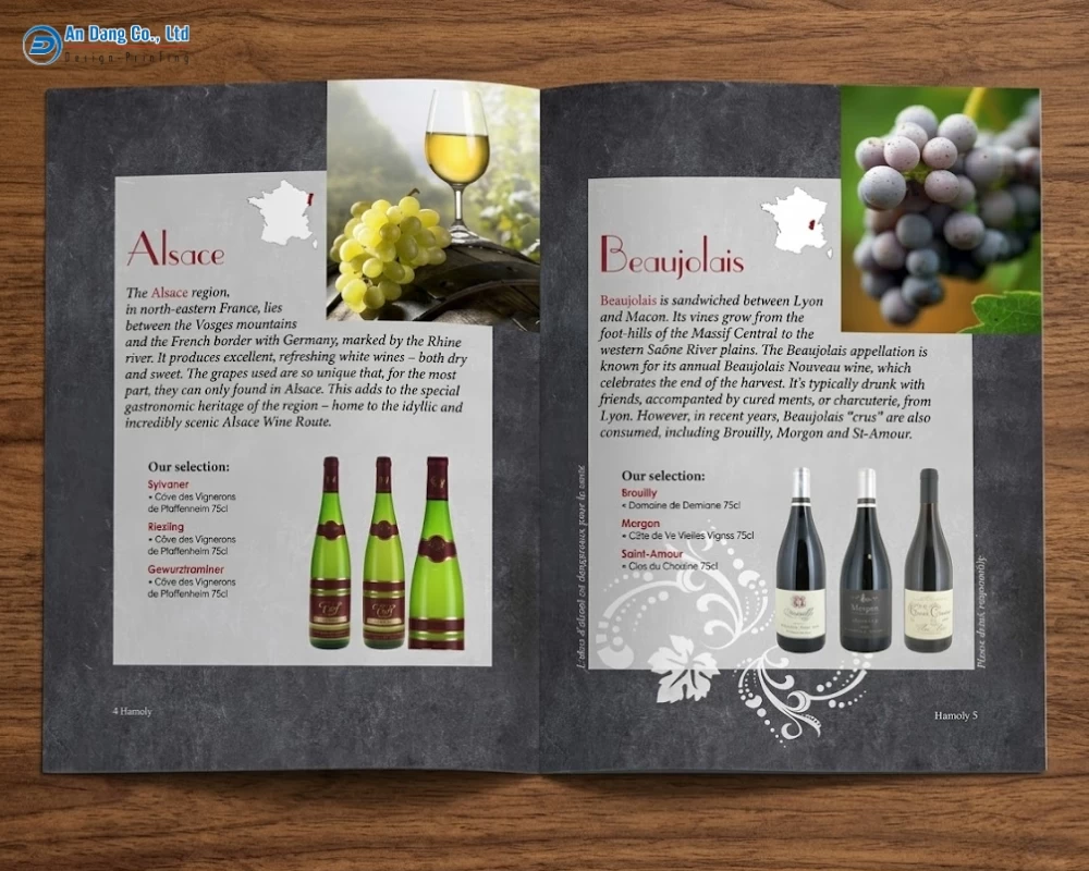 Mẫu catalogue rượu nho