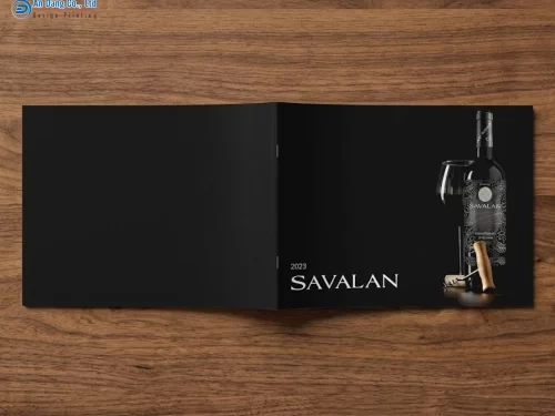 Mẫu catalogue rượu ấn tượng giúp thương hiệu SAVALAN ghi dấu ấn với khách hàng