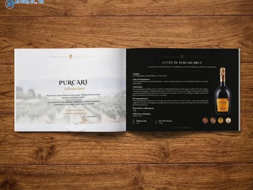 Mẫu catalogue bộ sưu tập rượu của thương hiệu PURCARI