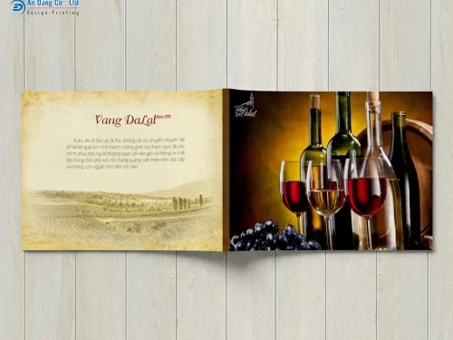Mẫu in catalogue rượu vang đẹp, sang trọng