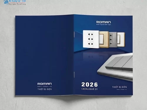 Mẫu catalogue thiết bị điện của đơn vị ROMAN