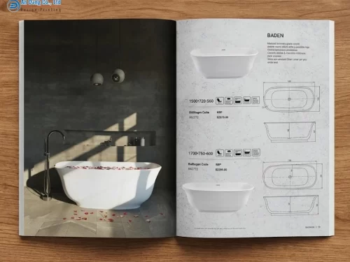 Mẫu catalogue giới thiệu chi tiết sản phẩm bồn tắm