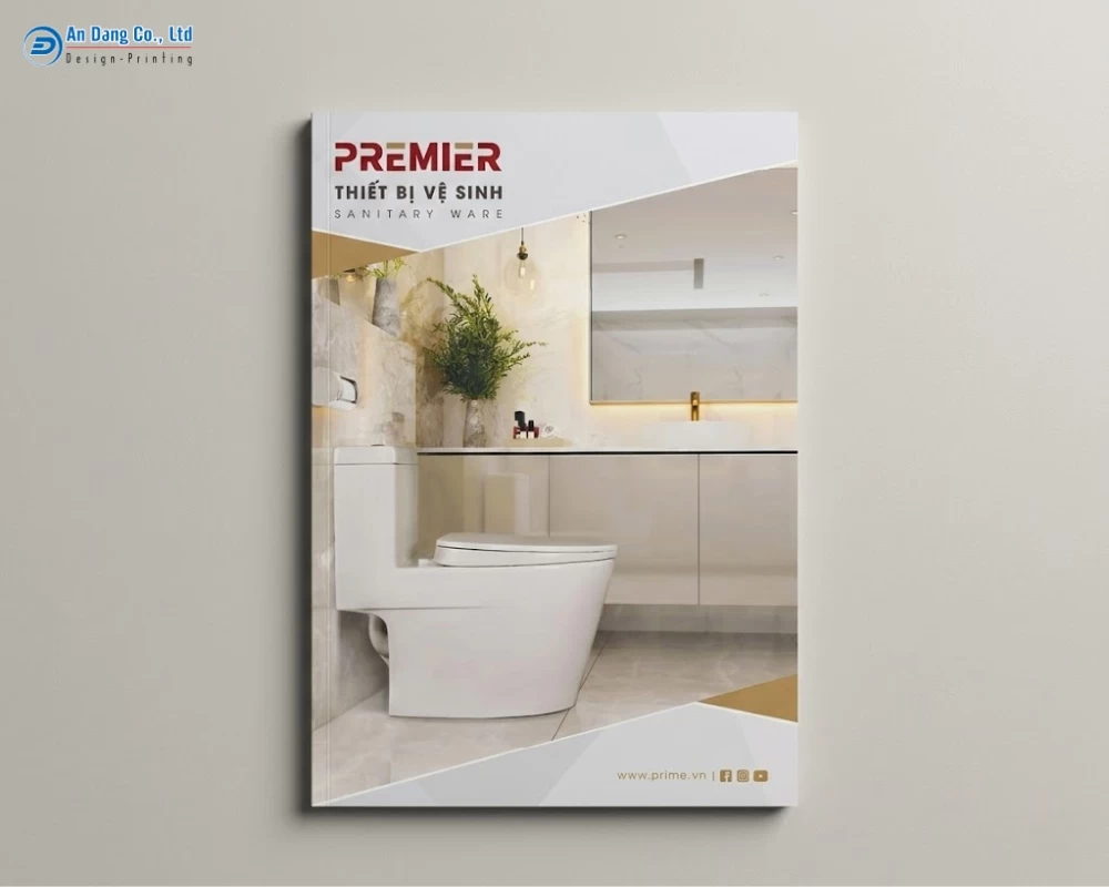 Mẫu catalogue hiện đại giới thiệu sản phẩm thiết bị vệ sinh