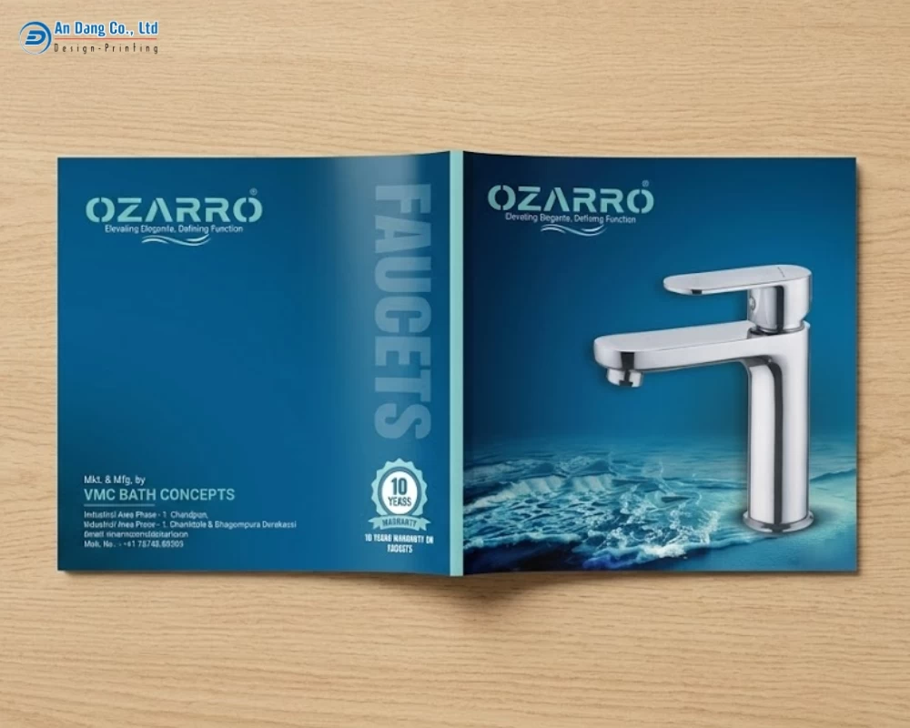 Mẫu catalogue thiết bị vệ sinh của hãng OZARRO