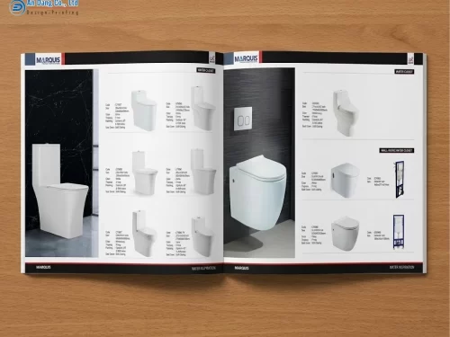 Mẫu catalogue giới thiệu chi tiết sản phẩm thiết bị vệ sinh