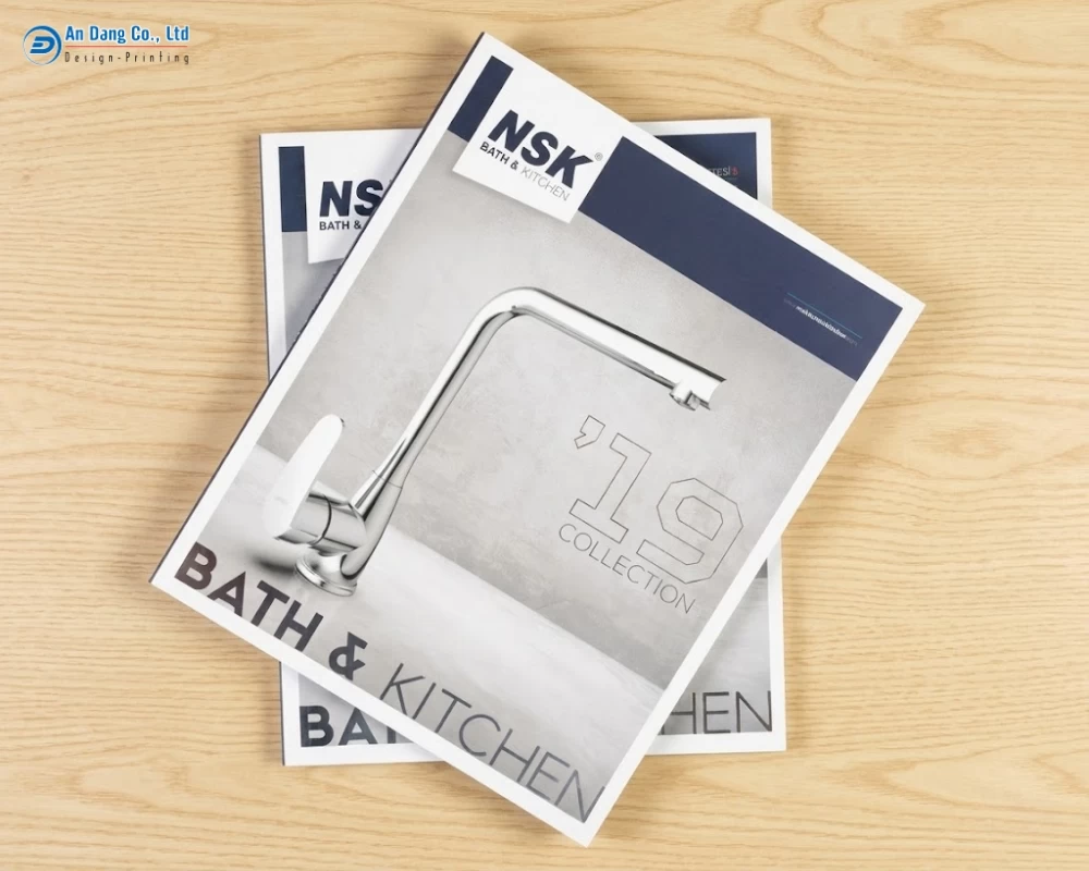 Mẫu catalogue giới thiệu vòi nước cho nhà tắm và nhà bếp