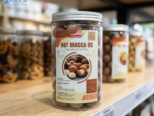 Mẫu tem dán lọ macca đẹp