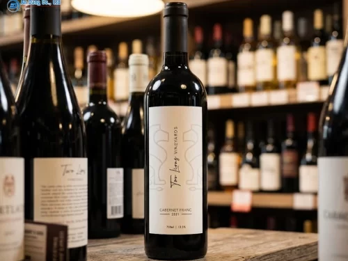 Mẫu tem rượu vang đỏ Cabernet Franc