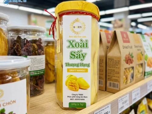 Mẫu tem xoài sấy cao cấp