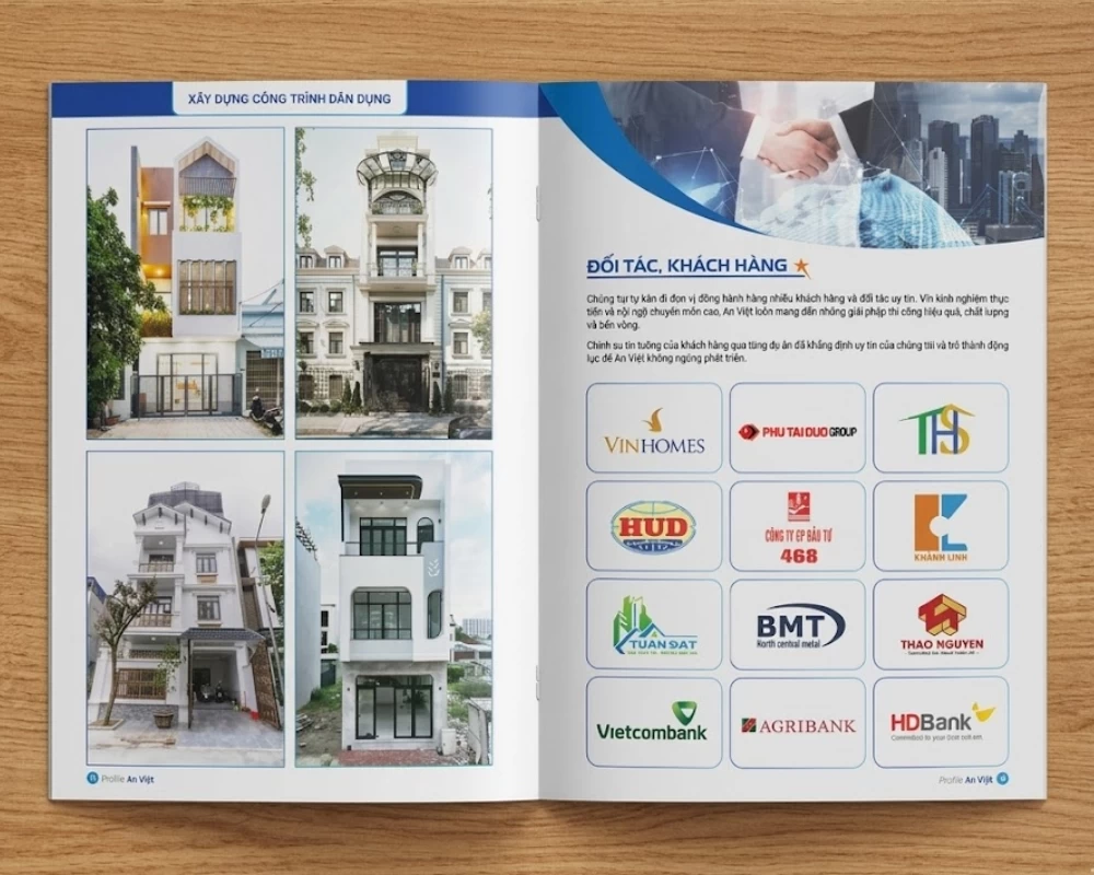 Hồ sơ năng lực công ty giúp giới thiệu các dự án nổi bật và khách hàng, đối tác lớn của doanh nghiệp