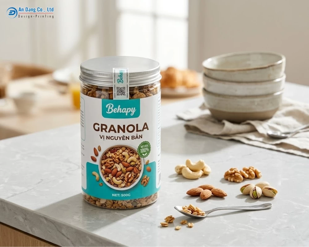 Mẫu tem ngũ cốc chất lượng, nổi bật