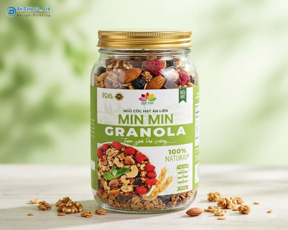 Tem ngũ cốc giúp tăng giá trị thẩm mỹ cho hộp ngũ cốc