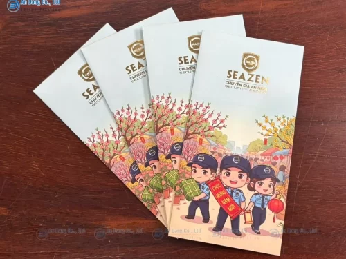Mẫu bao lì xì Tết Đinh Mùi 2027 cho công ty SEAZEN
