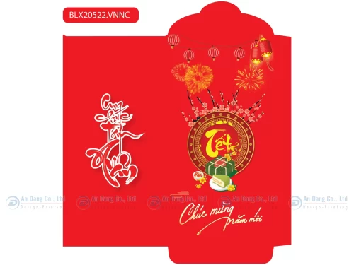 Mẫu bao lì xì viết thư pháp nổi bật, cao cấp