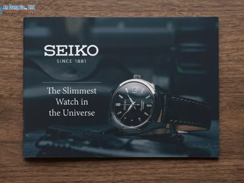 Mẫu catalogue sản phẩm đồng hồ của thương hiệu SEIKO