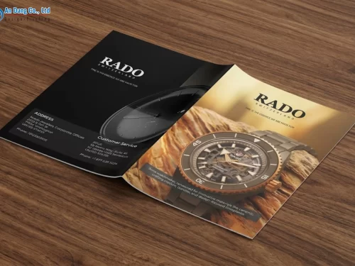 Mẫu catalogue đồng hồ sang trọng của thương hiệu RADO
