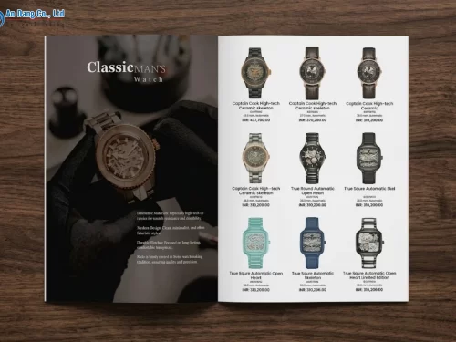 Mẫu catalogue giới thiệu chuyên nghiệp các mẫu sản phẩm đồng hồ nam