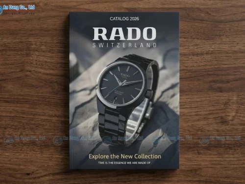 Mẫu catalogue giới thiệu bộ sưu tập đồng hồ mới của thương hiệu RADO