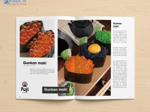 Catalogue nhà hàng sử dụng hình ảnh món ăn chất lượng cao