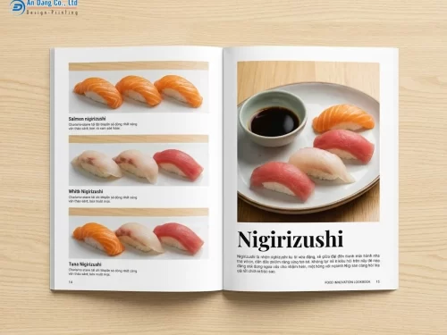 Catalogue giới thiệu chi tiết các món sushi