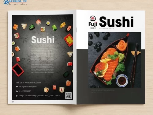 Mẫu catalogue nhà hàng sushi Nhật