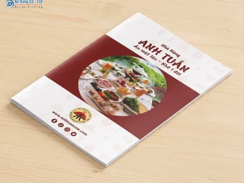 Mẫu catalogue chuyên nghiệp của nhà hàng Tuấn Anh