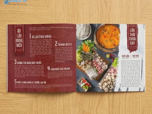 Mẫu catalogue nhà hàng hướng dẫn cách ăn lẩu đúng điệu