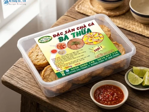 Mẫu tem chả cá có cung cấp đầy đủ các thông tin cần thiết