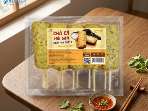 Mẫu tem chả cá hải sản