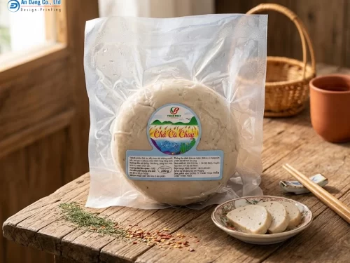 Mẫu tem nhãn chả cá chay