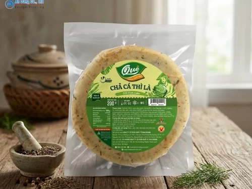 Mẫu tem nhãn chả cá thì là