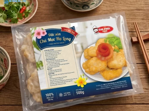 Mẫu tem đặc sản chả mực Hạ Long