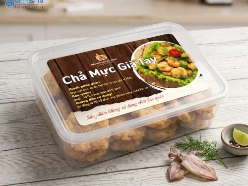 Mẫu tem chả mực giã tay đẹp mắt