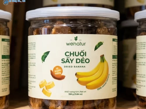 Mẫu tem chuối sấy dẻo chuyên nghiệp, cao cấp