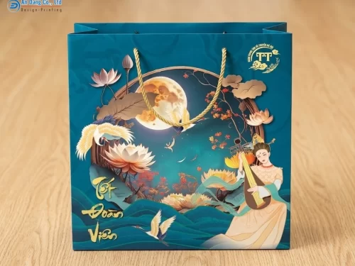 Túi quà trung thu có in logo thương hiệu