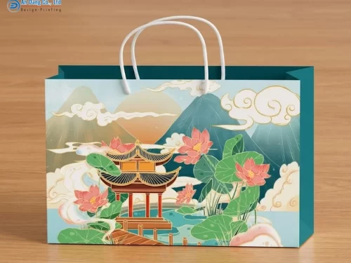 Mẫu túi quà trung thu được thiết kế tinh tế