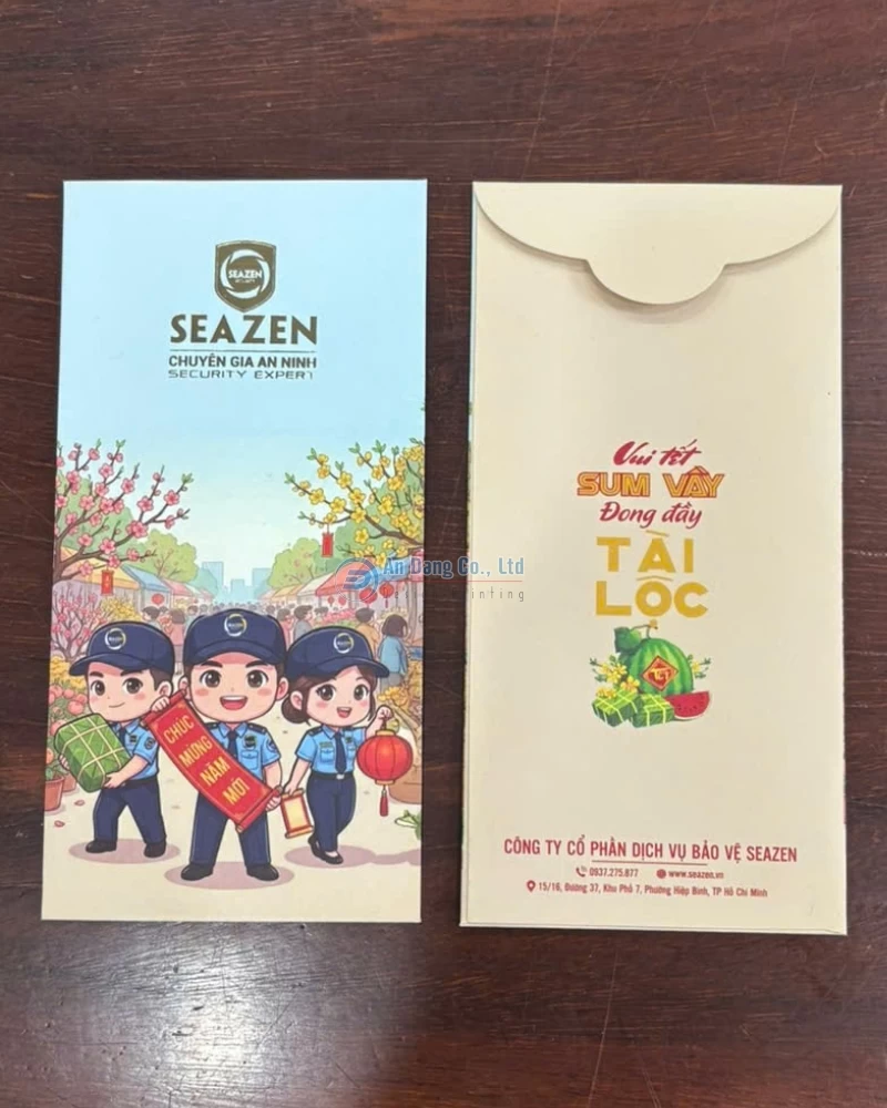 Bao lì xì tết cho công ty Dịch Vụ Bảo Vệ Seazen