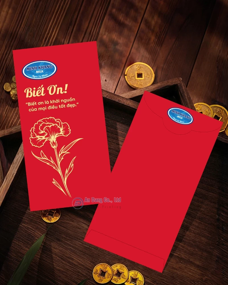 Bao lì xì cho doanh nghiệp Minh Khang Milk