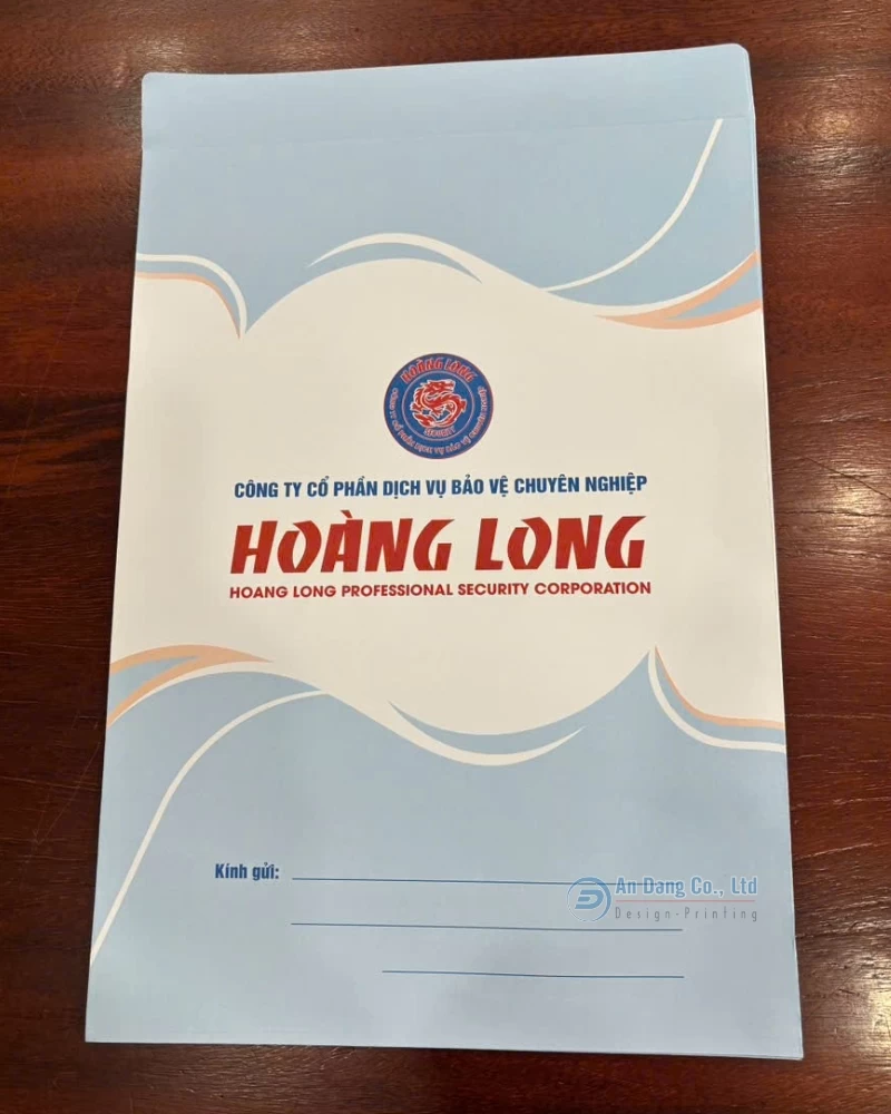 Bao thư cho công ty Cổ Phần Dịch Vụ Bảo Vệ Chuyên Nghiệp Hoàng Long